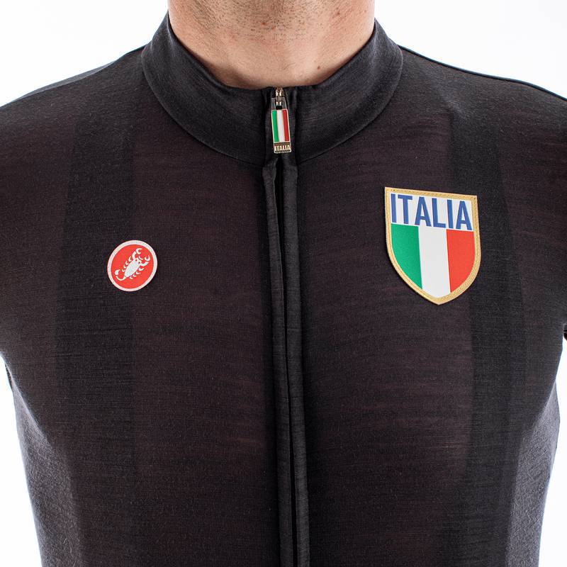 JERSEY CASTELLI ITALIA 2.0 LIGHT BLACK MASC - Imagem 3