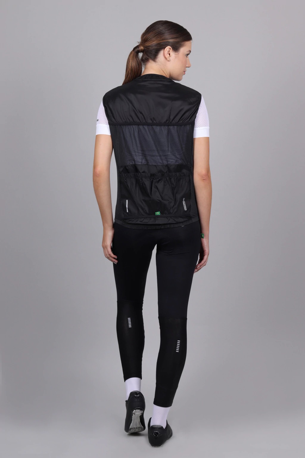 COLETE CORTA VENTO MAURO RIBEIRO NEW ONE BLACK FEM - Imagem 2