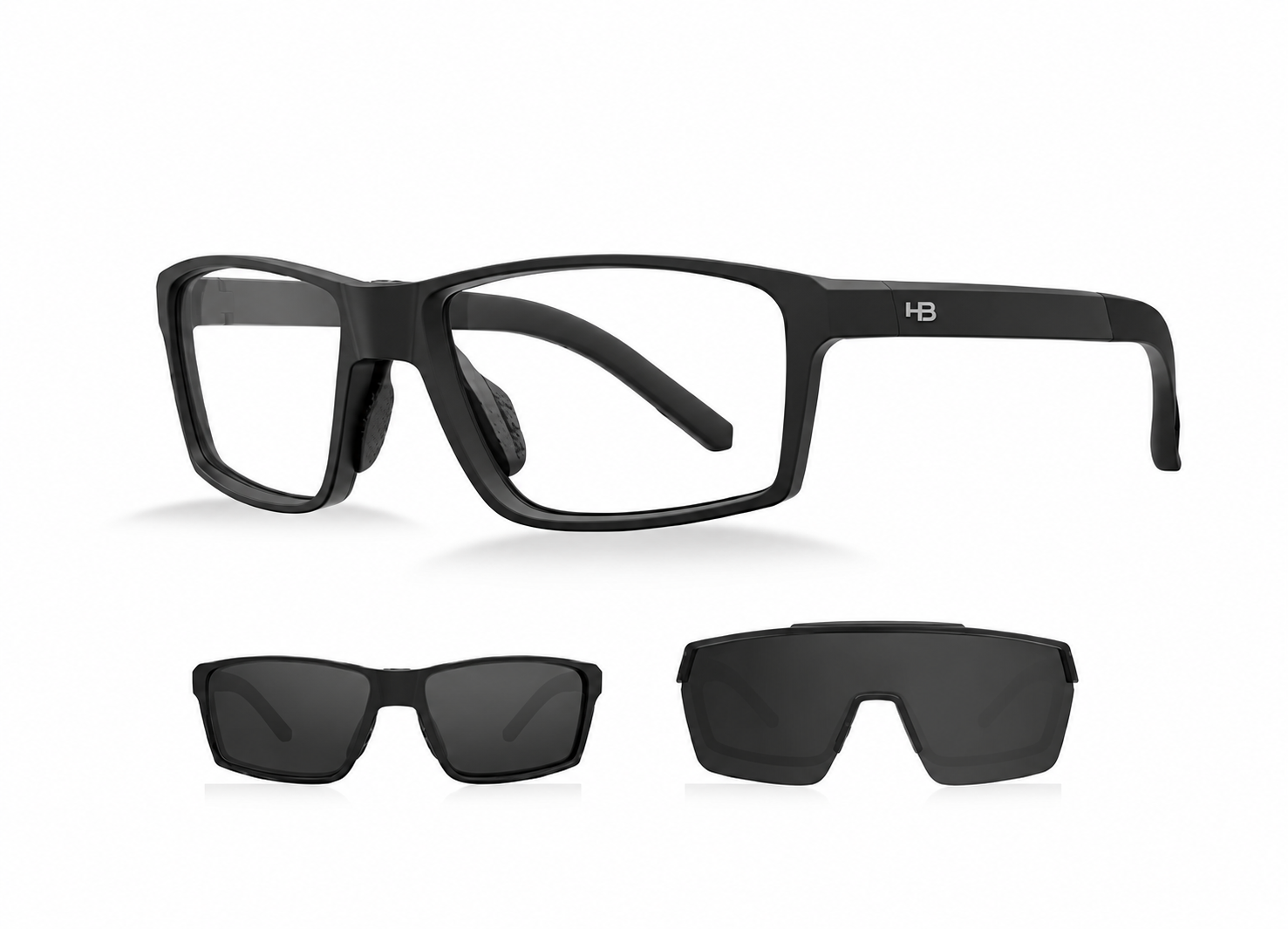 15605463523-15605251449-38236369-0fec-4774-a153-0f70f1fdceb5-1.png OCULOS HB PRESTO 2.0 MATTE BLACK GRAY - Imagem 1