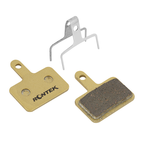 15605635188-15605606626-100332-1.jpeg PASTILHA DE FREIO RONTEK ORGANICA PARA BICICLETA SHIMANO DEORE TEKTRO DOURADO - Imagem 1