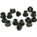 KIT DE PARAFUSO TRUVATIV FIXADOR DE COROAS DE PEDIVELA TRIPLO ACO PRETO