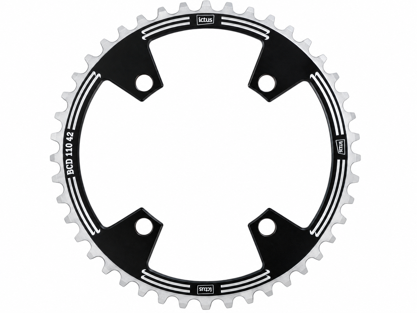 15605743754-38555148-b37a-4e66-9660-80b79ad43a01.png COROA ICTUS 42D BCD 110 PARA SHIMANO 4 FUROS - Imagem 1