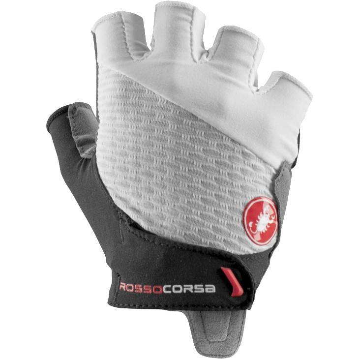 15607054184-15555895688-luvas-castelli-f-rosso-corsa-2-white.jpg LUVAS CASTELLI ROSSO CORSA 2 FEM DEDO CURTO - Imagem 1