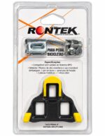 TACO PEDAL RONTEK SHIMANO ROAD SISTEMA SPD PRETO/AMARELO - Imagem 2